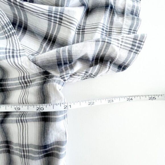 Oakley Mens Shirt Casual Button Down Regular Fit Black Plaid Short Sleeved Large - Picture 4 of 8